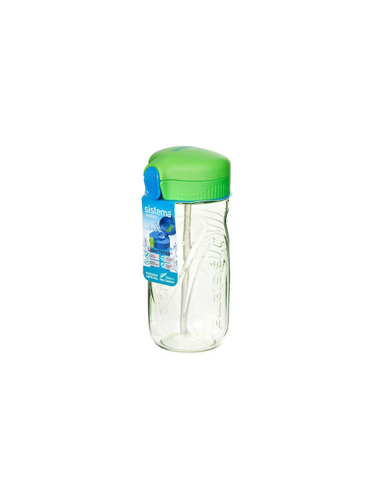 Sistema Quick Flip Παγούρι Πλαστικό 520ml Πράσινο