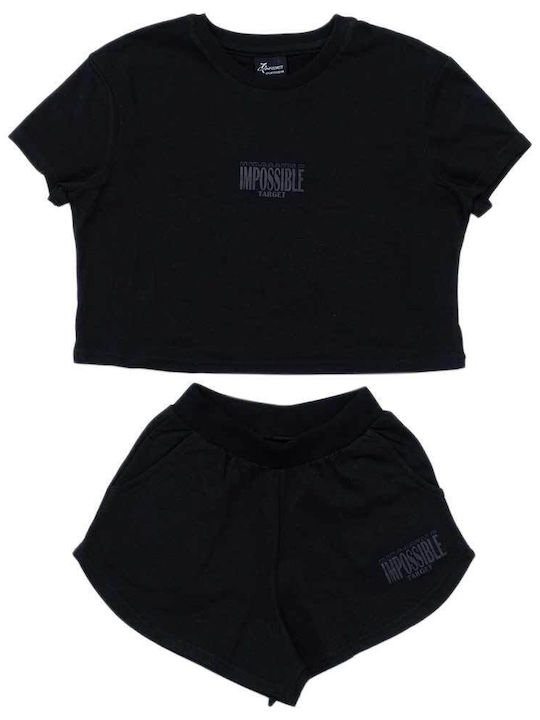 Target Kids Set with Shorts Summer 2pcs Black