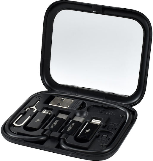 Hoco Regular USB to Type-C / Lightning Cable 3A Μαύρο (000.230.12127)