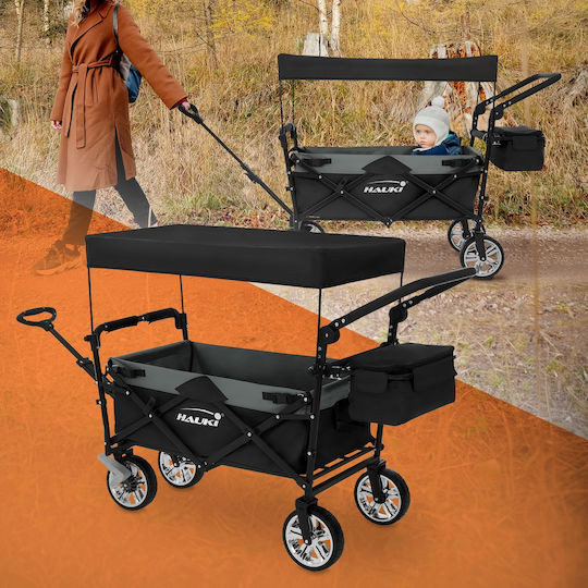 Hauki Transport Trolley Foldable for Weight Load up to 120kg Black