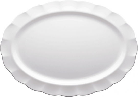 Ready Servierplatte Oval Kunststoff Weiß 1Stück