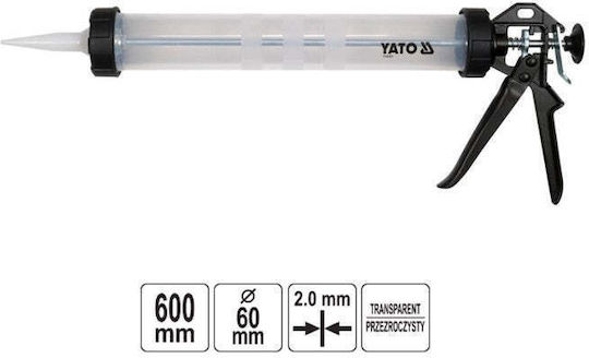 Yato YT-67571 Πιστόλι Σιλικόνης Κλειστού Τύπου 600ml