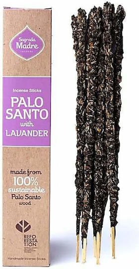 Θυμίαμα Palo Santo Λεβάντα Sagrada Madre Premium Incense 8τμχ
