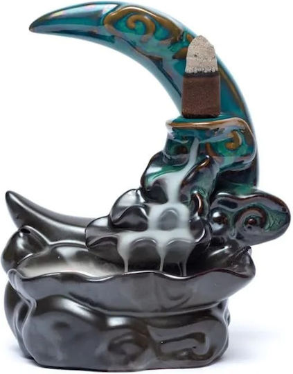 Ceramic Backflow Burner Moon Cones Reverse Flow 14cm