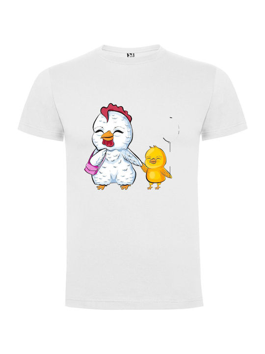 iLovePrints Chicks And Balloons T-shirt Weiß