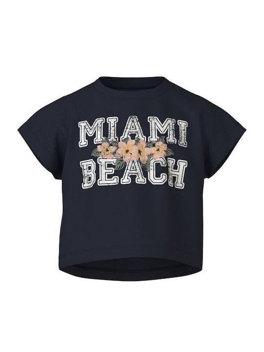 Name It Kids' Crop Top Short Sleeve Blue