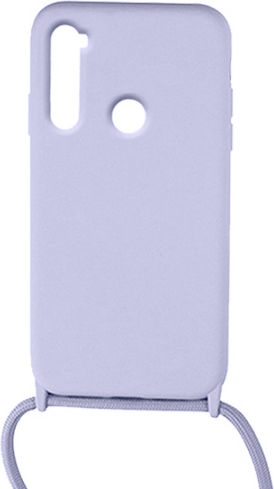 Colored Back Cover Silicon cu Curea Violet (Redmi Note 8)