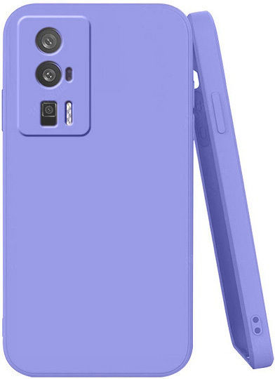 Soft Umschlag Rückseite Silikon Lila (Poco F5 Pro)
