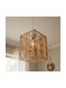 Inart Dorotan Pendant Light Brown with Socket E27 30x27x110cm