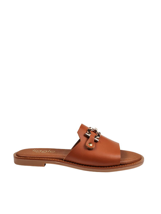 Ligglo Leather Women's Sandals Tabac Brown