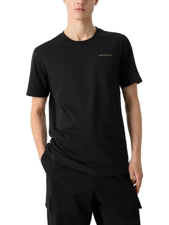 Calvin Klein T-shirt Bărbătesc cu Mânecă Scurtă BLACK