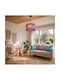 Oxygen Fouxia Pendant Light Purple with Socket E27 35cm