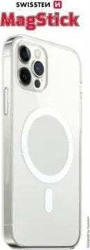 Swissten Umschlag Rückseite Silikon Transparent (iPhone 13)