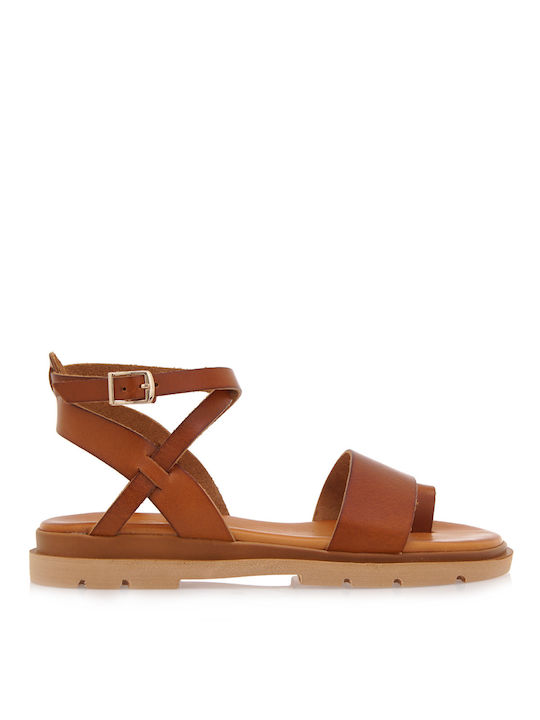 Exe Leather Women's Sandals Tabac Brown