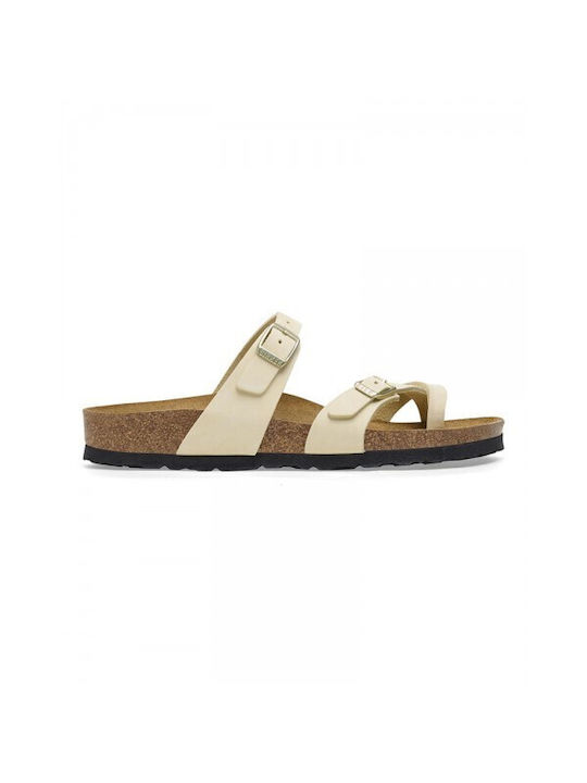 Birkenstock Bs Classic Mayari Γυναικεία Σανδάλια σε Εκρού Χρώμα Regular Fit