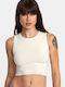 RVCA Women's Crop Top Sleeveless Natural