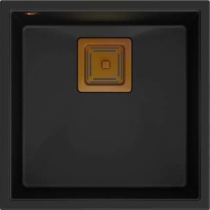 Quadron Drop-In Sink Synthetic Granite W42xD42cm Gold