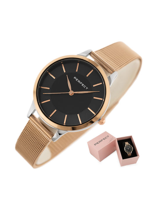 Perfect Uhr mit Rose Gold Metallarmband