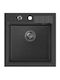Steiner Drop-In Sink Synthetic Granite with Faucet W50xD52cm Granite Black