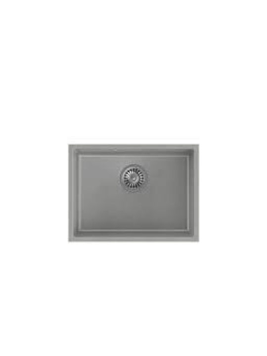Steiner Drop-In Chiuvetă din Granit Sintetic cu robinet L52.5xW38cm Gri