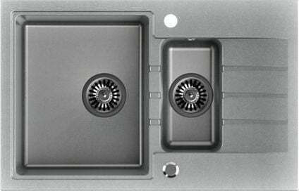 Steiner Peter 156 Drop-In Kitchen Sink made of Liquid Granite M78xW50cm Grey