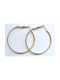 Metal Hoop Earrings 5cm - gold