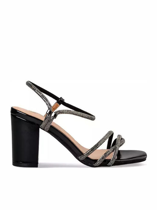 Sandals with Strass Black
