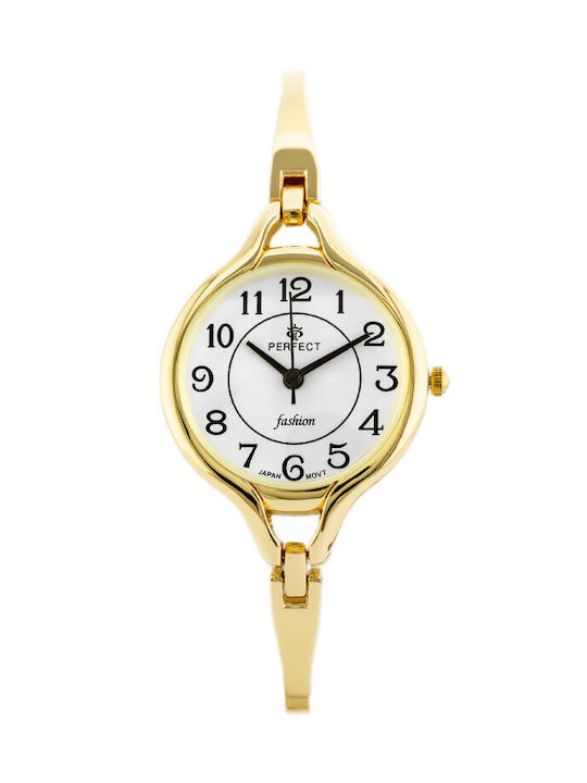 Perfect Watch with Gold Metal Bracelet