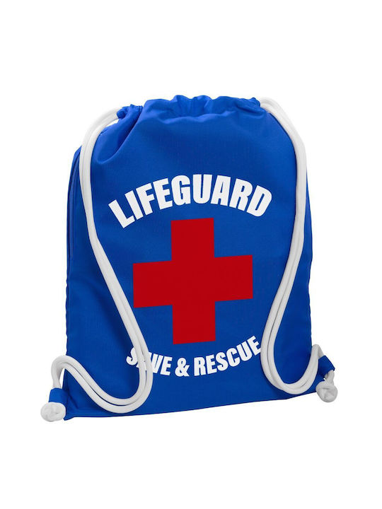 Koupakoupa Lifeguard Save & Rescue Τσάντα Πλάτης Γυμναστηρίου Μπλε