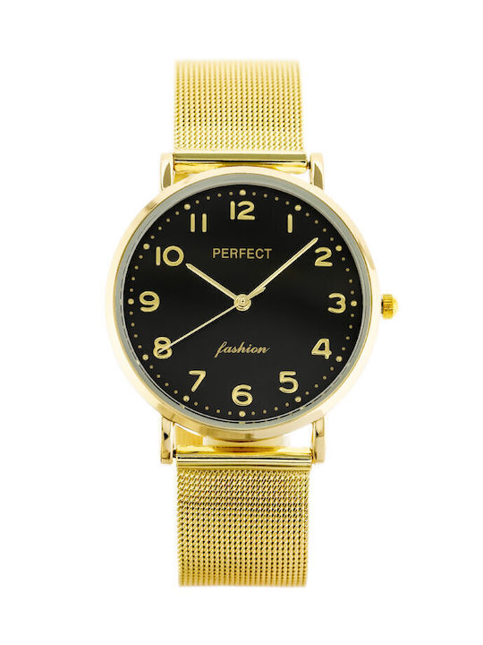 Perfect Watch with Gold Metal Bracelet