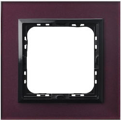 Ospel Πλαίσιο Διακόπτη 1 Θέσης σε Μωβ Χρώμα R-1YGC 61 25