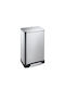 Eko Waste Bin Waste made of Stainless Steel with Pedal Silver 40lt 1pcs