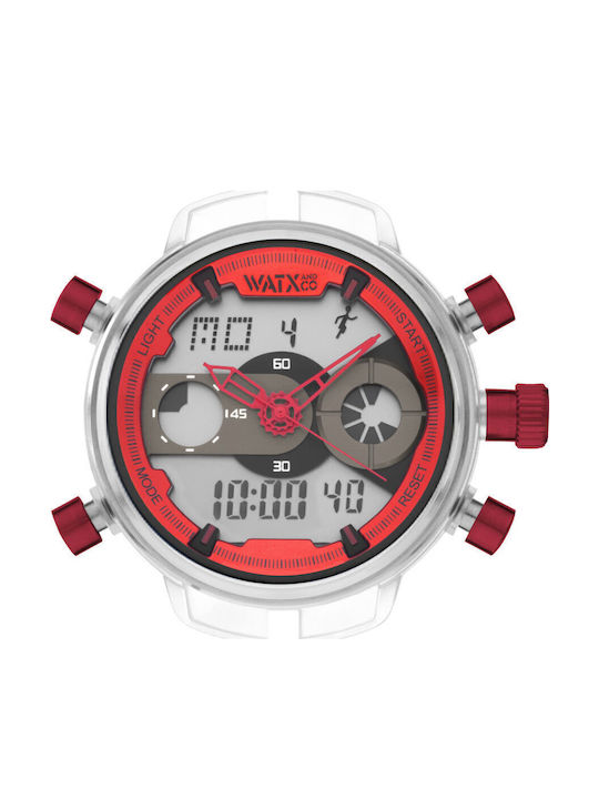 WATX & CO Ψηφιακό/Αναλογικό Γυναικείο Ρολόι 49m...