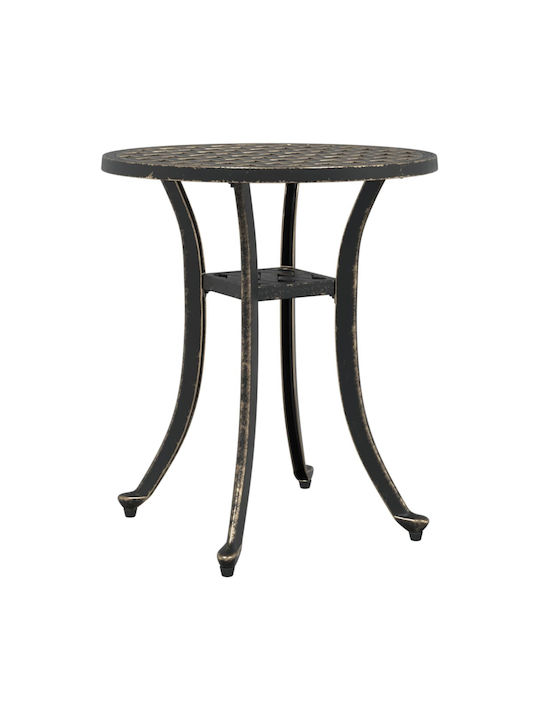 Tisch für kleine Außenbereiche Stabil Bronze 48x48x53cm