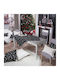 Teoran Christmas Tablecloth Square Fabric L90xW90cm.