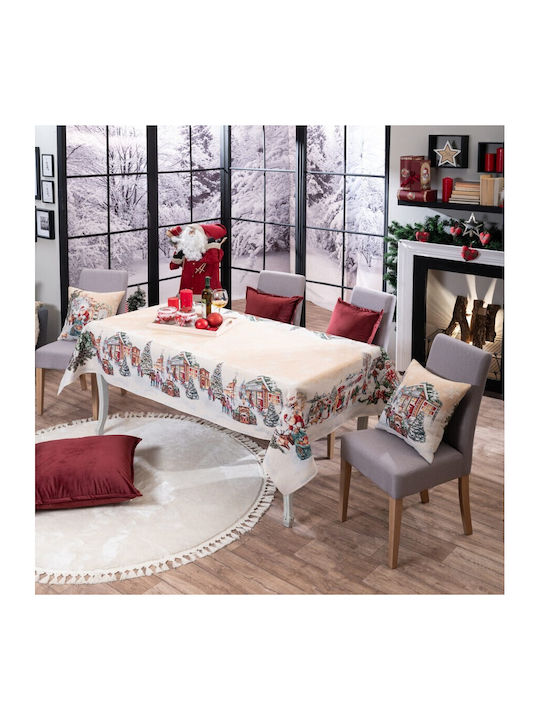 Teoran Christmas Tablecloth Fabric L140xW140cm.