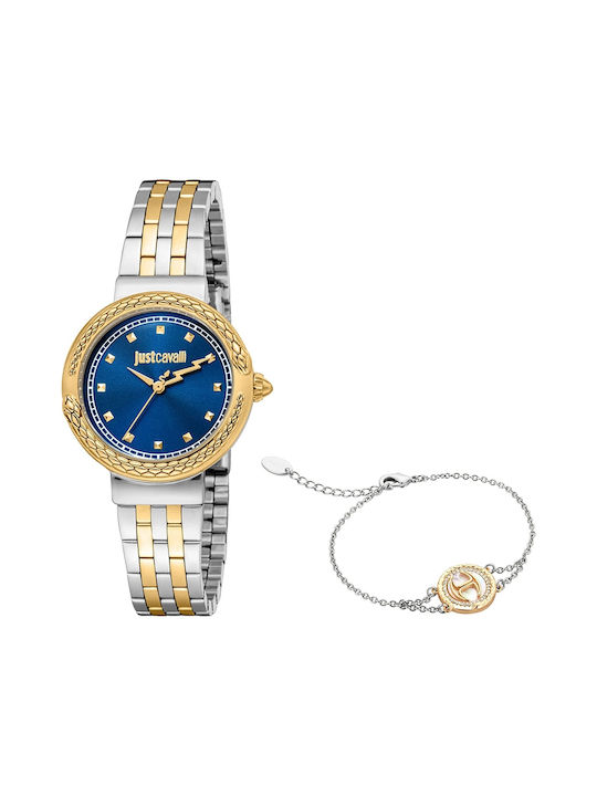 Just Cavalli Uhr mit Gold Metallarmband