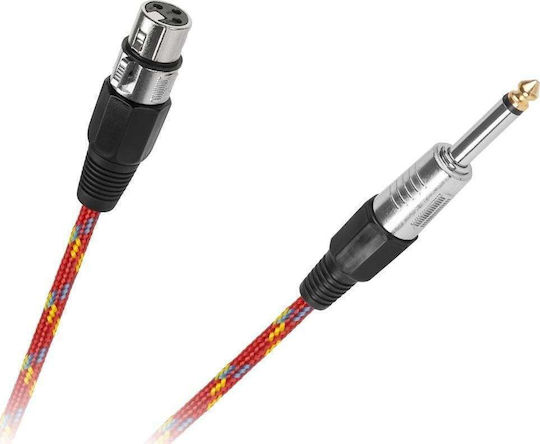 Микрофонен кабел XLR Мама-6.3 жак Татко 3м