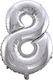 Balon Folie Jumbo Gri 76buc