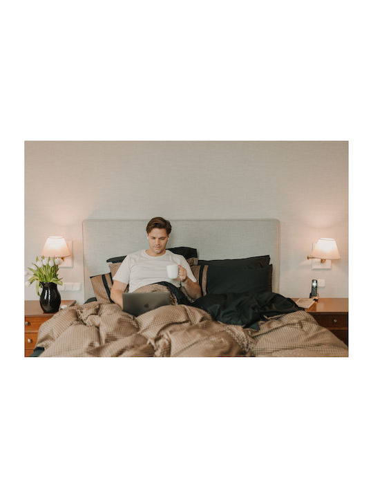 Down Town Home Duvet Cover Cotton Queen 250x260 Black