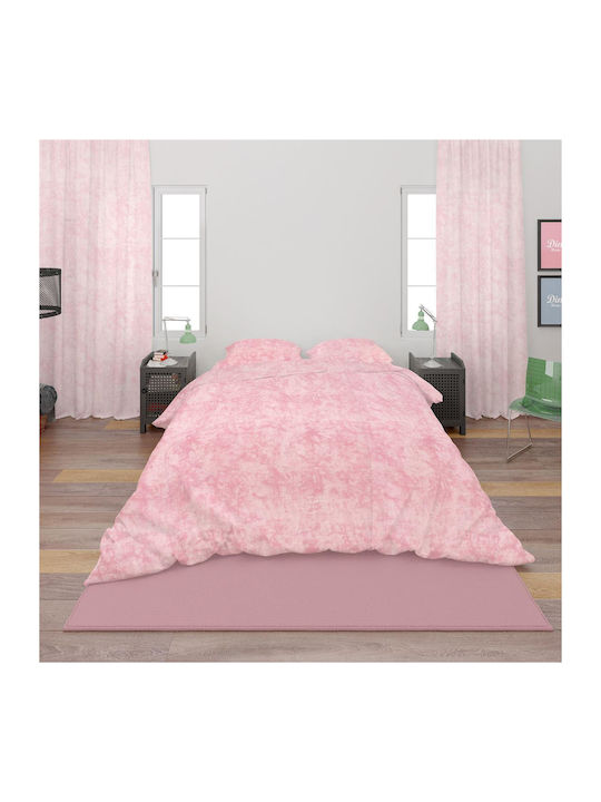 Dimcol Duvet Cover Cotton King 220x240 Shadow 617 Pink