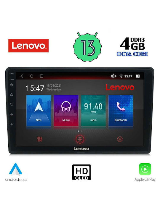 Lenovo Ηχοσύστημα Αυτοκινήτου 2DIN (Bluetooth/USB/WiFi/GPS) με Οθόνη Αφής 9"