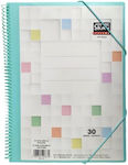 Skag Clipboard Flexible with 30 plastic sleeves Slides Turquoise 1pcs