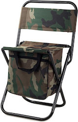 Folding Fishing Chair Zola Thermal Bag Backrest Carrying Handles Army Model