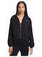 Sportswear Women's Sweatshirt Jacket Hooded Black