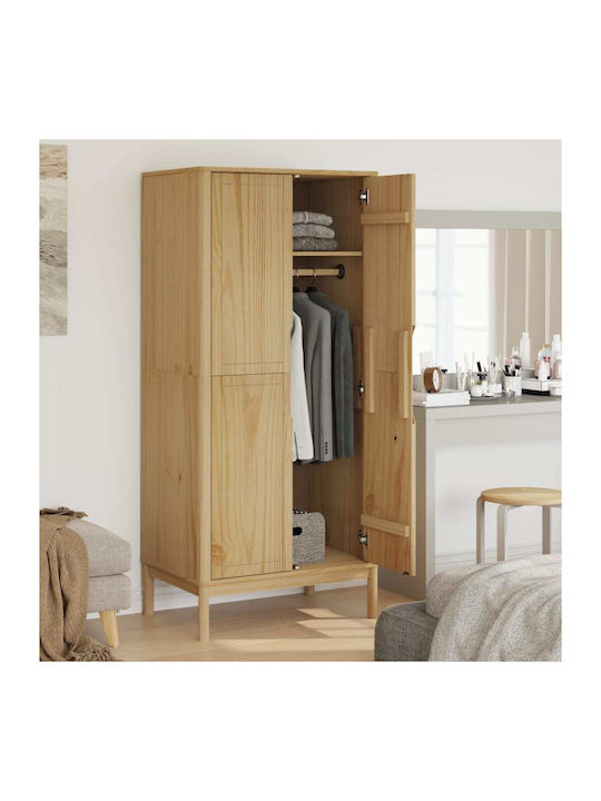 Doppeltür Kleiderschrank Coffee 77x53x171cm
