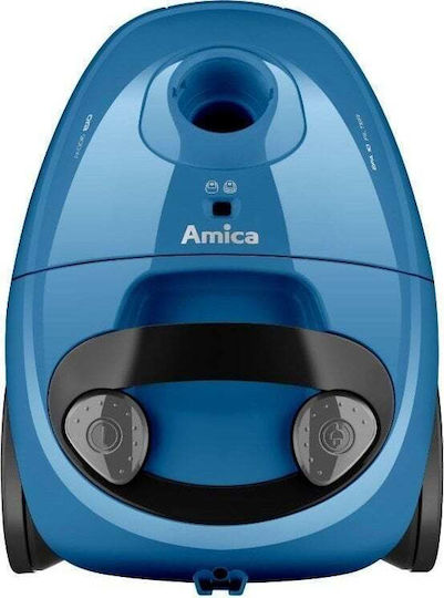 Amica Ora Ηλεκτρική Σκούπα 850W με Σακούλα 2lt Μπλε