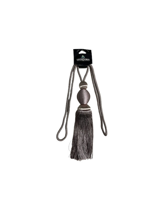 My Home Luxury Tie-Back made of Fabric Gray 1pcs
