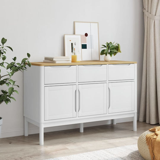 Μπουφές από Μασίφ Ξύλο με Συρτάρια 114x43x74cm