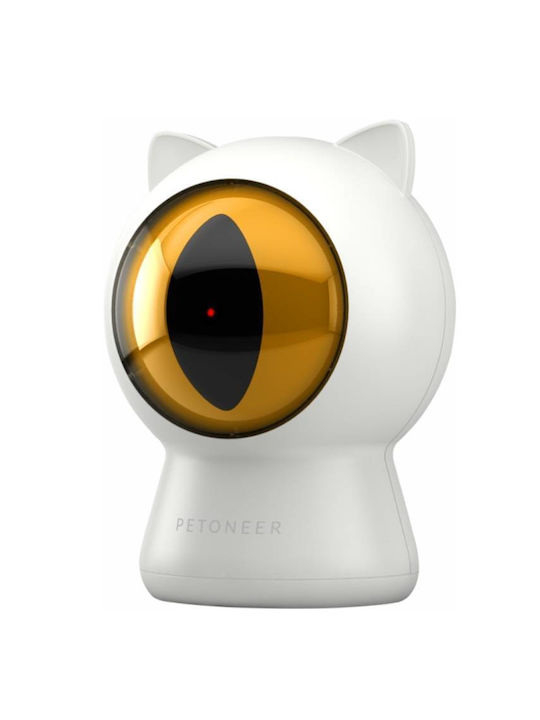 Petoneer Smart Dot Automatic Cat Toy Laser White